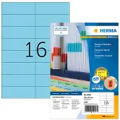 Herma Special 4258 permanent hechtende etiketten A4 105 x 37 mm blauw (1600 etiketten)