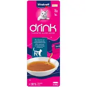 Vitakraft Voordeelpakket: 45x30g kattendrank met zalm en L-carnitine kattensnacks