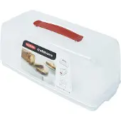 Curver Chef@Home Cakedoos - Rechthoekig - Cake Bewaardoos - 7L - Wit/transparant
