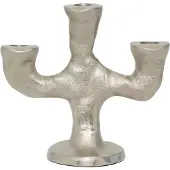 Urban Nature Culture D'argento kandelaar 18 cm Silver
