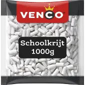 Venco schoolkrijt - zoete drop - 1000g