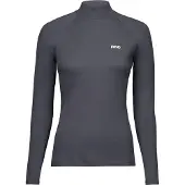 POC Layer Merino Mock Neck Jersey, thermoshirt, dames, donkergrijs