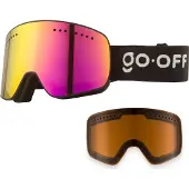 GOOFF GO-OFF MAGNET skibril met 2 lenzen. paars en oranje