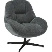 Molecule fauteuil met draaivoet antraciet 818AN modern design stoel
