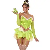 Leg avenue - Bayou Babe Kostuum - XS - Groen