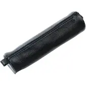 Diversen Etui Alassio genuine leather - 21x6 cm - zwart