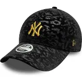 New Era 9Forty NY Cheetah Womens Cap Zwart/Goud | Default Title