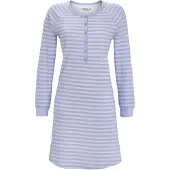 Ringella Warm blauw nachthemd strepen | Maat 54
