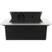 Livolo  | Zilver | 2 | Pop-Up Stekkerdoos | Push | Inbouw | France |