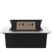 Livolo  | Zilver | 2 | Pop-Up Stekkerdoos | Push | Inbouw | USB/USB-C