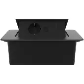 Livolo  | Zwart | 2 | Pop-Up Stekkerdoos | Push | Inbouw |