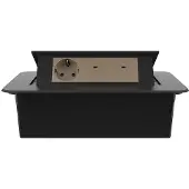 Livolo Stekkerdoos | Pop-Up | Zwart | 3 | Wandcontactdoos | USB-C | Inbouw