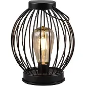 TRIO Wand- en tafellamp Solar | Merida | Rond | 2700K | Zwart | IP44