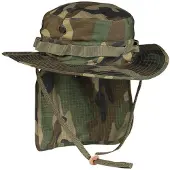 Mil-Tec Bushhoed met nekflap 65 cm / 3XL Woodland