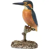 MEA Ijsvogel op stam 12x8x20,5cm