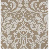 BN Wallcoverings KLASSIEK BEHANG ORNAMENTALS BRUIN WIT