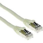 ACT FB7420 LSZH SFTP CAT6A Patchkabel Snagless | RJ45 connectoren | Ivoor | 20 meter