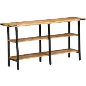 vidaXL Wandtafel 140x35x70 cm massief mangohout