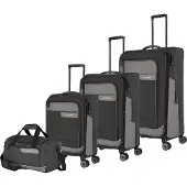 Travelite Kofferset 'Viia' grijs / donkergrijs / zwart