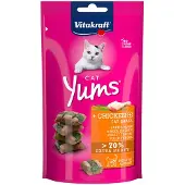 Vitakraft Cat Yums kip met kattengras kattensnack (40 g) 9 verpakkingen