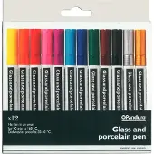 Panduro Glas- en porseleinstiften set - 12 stuks