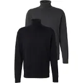 Jack & Jones Trui 'JJEBASIC' grijs gemêleerd / zwart