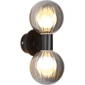 Searchlight Wandlamp Luminsphere zwart dubbel