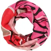 Codello Tunnelsjaal lila / pink / rood / zwart