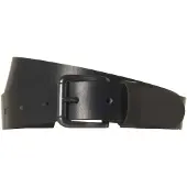 No-excess Belt leather buckle black