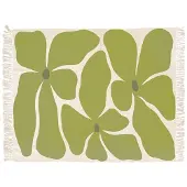 Unique living plaid melia moss green -125x150cm