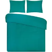 DoubleDry Dekbedovertrek uni 100% natuurlijk katoen 140x200/220 -
