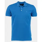 Bos Polo korte mouw Blauw Piqué kobaltblauw New Lobra/4633