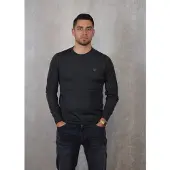 Lyle & Scott Tonal eagle merino crew neck jumper