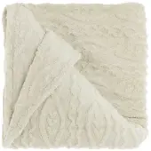Unique living plaid pleun dove white -150x200cm