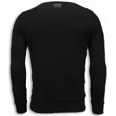 Local Fanatic El padrino two faced digital rhinestone sweater