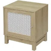 CALICOSY Nachtkastje 1 deurs rotan front