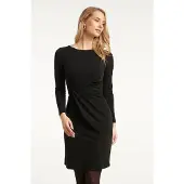 Smashed Lemon Zwarte getailleerde elegante jurk |