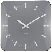Karlsson wandklok sucinto dome vierkant cool grey