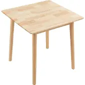 En.casa Eettafel 'Klijori' voor 2-4 personen. Keukentafel, 75 x 75 x 74 cm, vierkant, hout, naturel