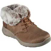 SKECHERS Dames Slip-ins On the Go Joy Cozy Charm Enkellaarsjes bruin (39), Stof, Plat, Geen, Casual 144803