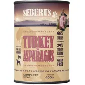 Seberus Turkey w/Asparagus graanvrij natvoer hond 12 x 400 g