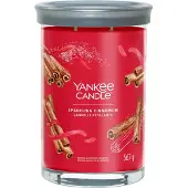 Yankee candle - Sparkling Cinnamon Large Tumbler Geurkaars - 100 branduren - twee lonten