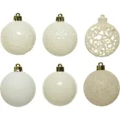 Décoris 020807 Kerstballen Kunststof Mix - 37 Stuks