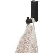 Tiger Rhino - Douchewand Haak - Handdoekhaak - Voor glasdikte 6-8 mm - Zwart