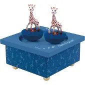 Sophie de Giraf Muziekdoosje Milky Way - Dansende Sophie's - Baby muziekdoos - Kraamcadeau - Babyshower cadeau - Vanaf 12 maanden - 11.5x11.5x8.5 cm - Blauw