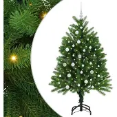 vidaXL Kerstboom met 150 LED met standaard Groen 120 cm PE