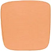 Unique living wickerstoelkussen bliss outdoor orange -46x47x4cm