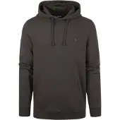 Lyle & Scott tonale Eagle-logo gunmetal grijze pull-over hoodie