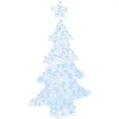 vidaXL Kerstboom met 100 LED Koudwit 120 cm Acryl