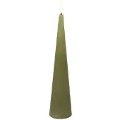 Countryfield LED kegelkaars speelgoed rustiek beige 25cm decoratief.